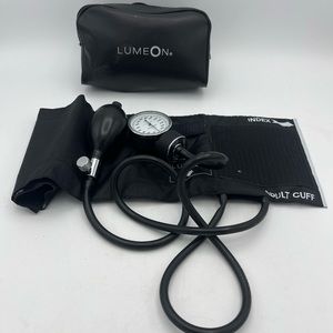 Lumeon Aneroid Sphygmomanometer Blood Pressure Set W/Adult Cuff, Carrying Case